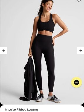 Beyond yoga Impulse Ribbed legging in black